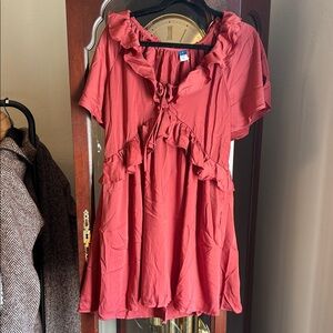 Old Navy Red Ruffle Dress